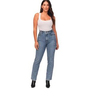 Abercrombie & Fitch Blue Straight Leg Jeans